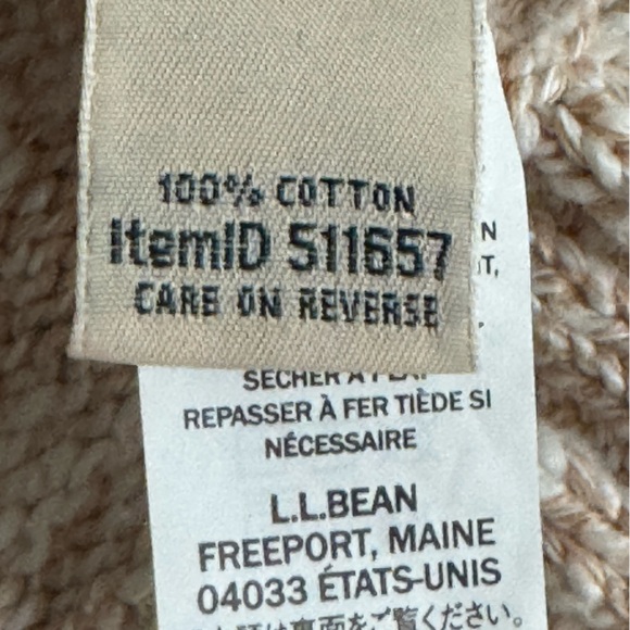 L.L.Bean Cotton Ragg Fair Isle Funnelneck Sweater XL Petite - Picture 3 of 7